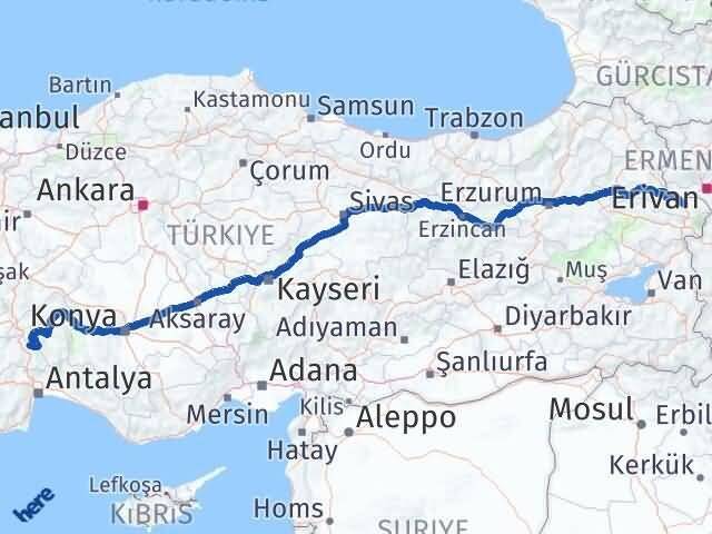 Iğdır Ağlasun Burdur Arası Kaç Km - Yol Haritası