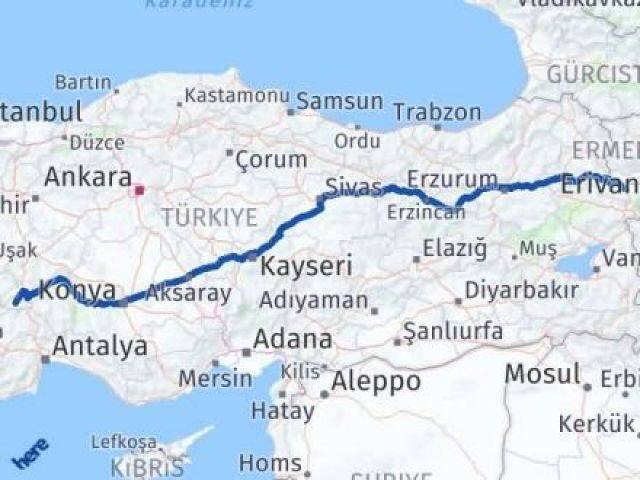 Iğdır Başmakçı Afyonkarahisar Arası Kaç Km - Yol Haritası