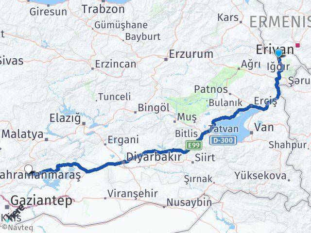 Iğdır Besni Adıyaman Arası Kaç Km - Yol Haritası