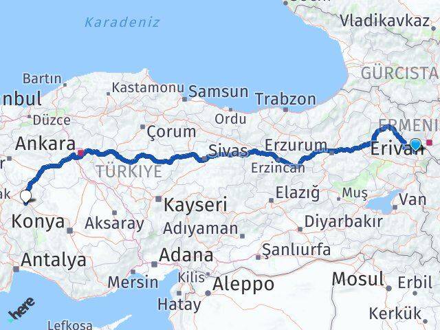 Iğdır Çay Afyonkarahisar Arası Kaç Km - Yol Haritası