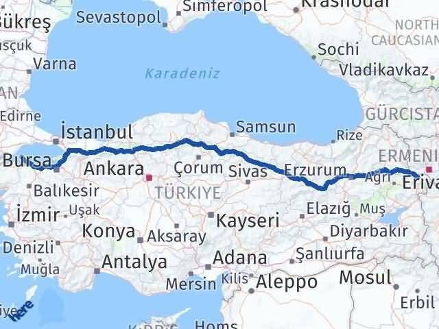 Iğdır Marmara Balıkesir Arası Kaç Km - Yol Haritası
