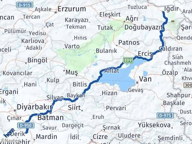 Iğdır Mazıdağı Mardin Arası Kaç Km - Yol Haritası