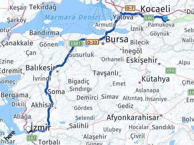 Ihlas Kuzuluk Termal Otel İzmir Arası Kaç Km - Yol Tarifi