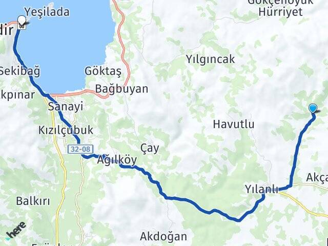 Sofular Eğirdir Otogarı Arası Kaç Km - Yol Tarifi