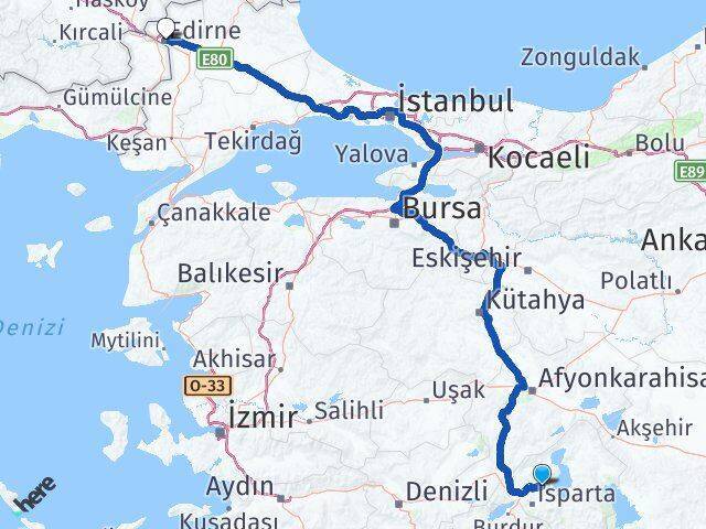 Atabey Edirne Arası Kaç Km - Yol Tarifi