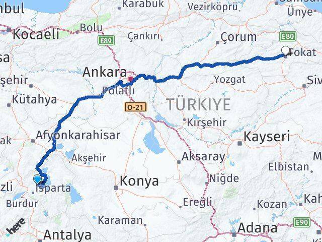 Atabey Tokat Arası Kaç Km - Yol Tarifi