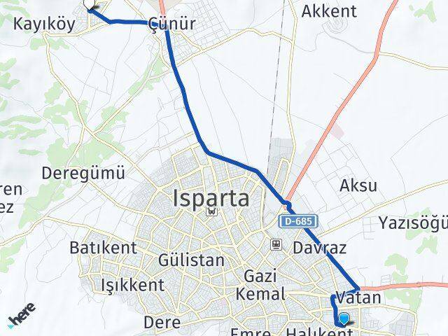 Ayazmana Mehmet Tönge Arası Kaç Km - Yol Tarifi