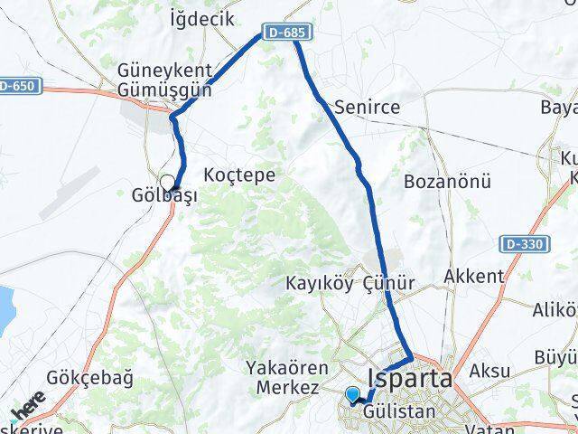 Batıkent Gönen Arası Kaç Km - Yol Tarifi