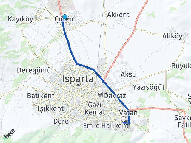 Çünür Ayazmana Arası Kaç Km - Yol Tarifi