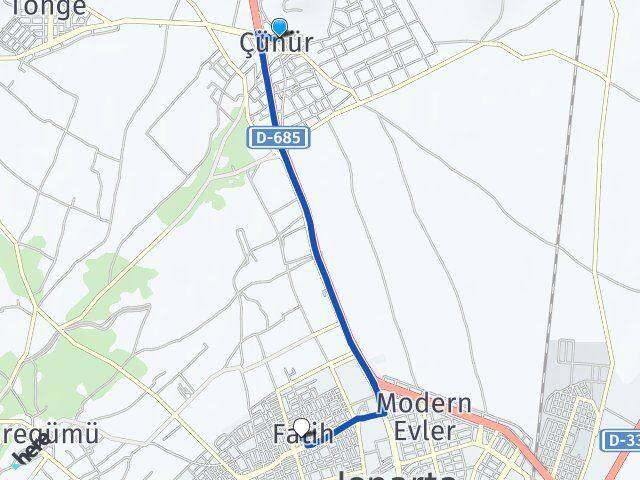 Çünür Fatih Arası Kaç Km - Yol Tarifi