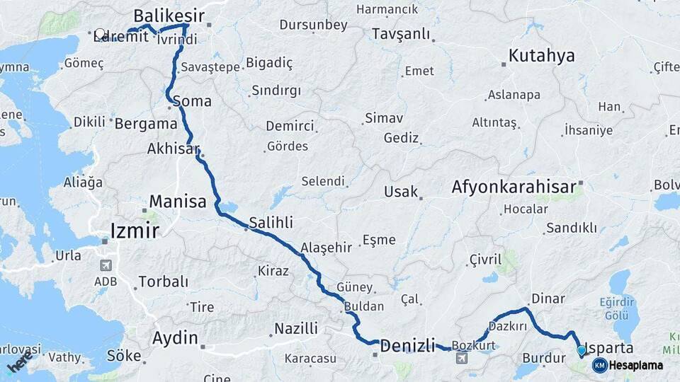 Isparta Havran Arası Kaç Km - Yol Tarifi