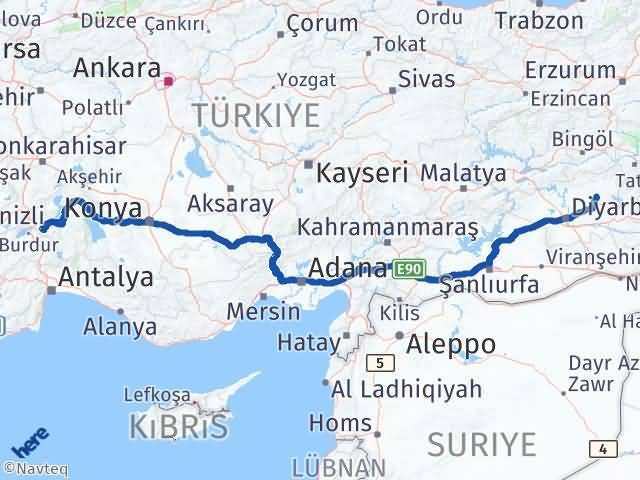 Isparta Hazro Arası Kaç Km - Yol Tarifi