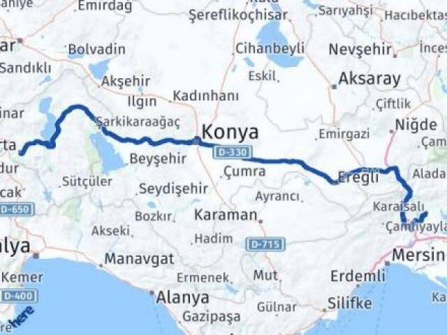Isparta Karaisalı Arası Kaç Km - Yol Tarifi