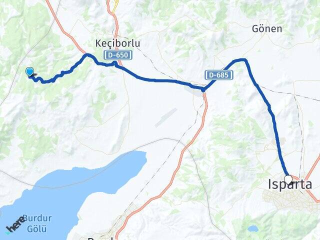 Gülköy Isparta Otogarı Arası Kaç Km - Yol Tarifi