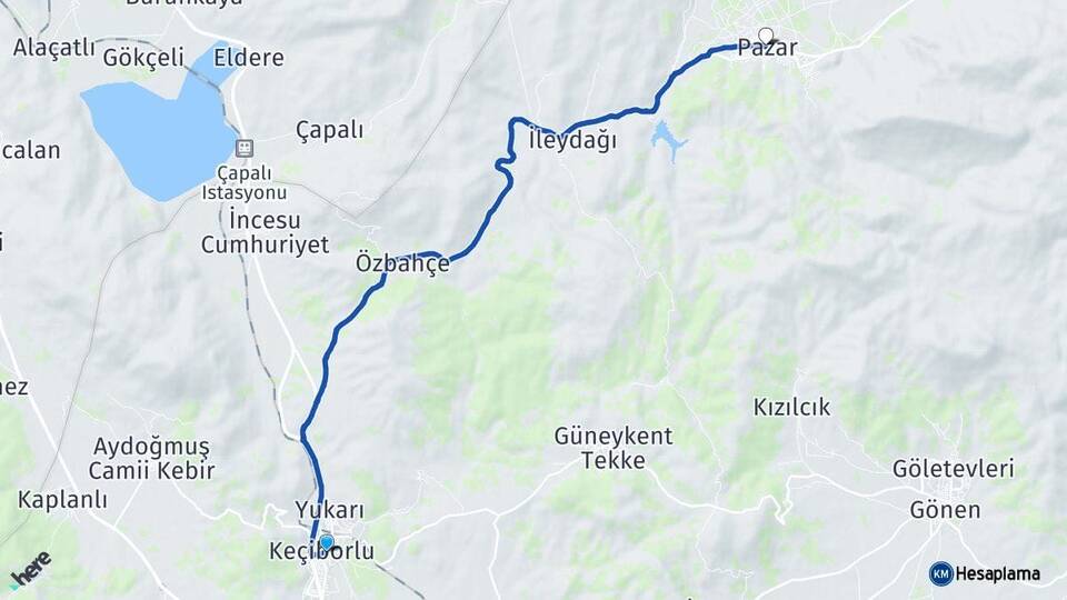 Isparta Keçiborlu Uluborlu Arası Kaç Km - Yol Haritası