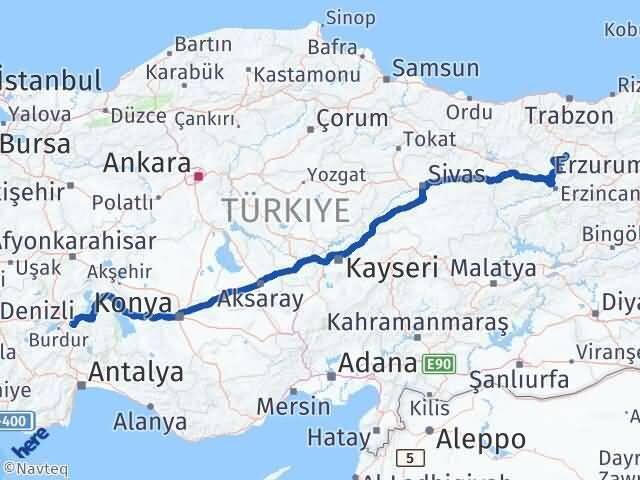 Isparta Köse Gümüşhane Arası Kaç Km - Yol Haritası