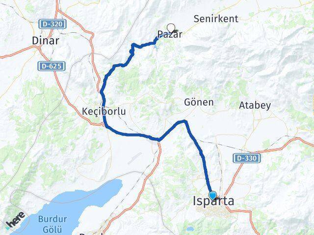 Isparta Otogarı Uluborlu Arası Kaç Km - Yol Tarifi
