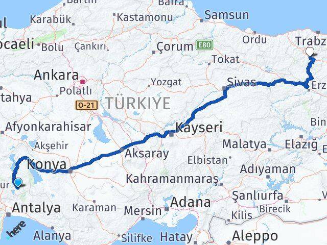 Sütçüler Gümüşhane Arası Kaç Km - Yol Tarifi