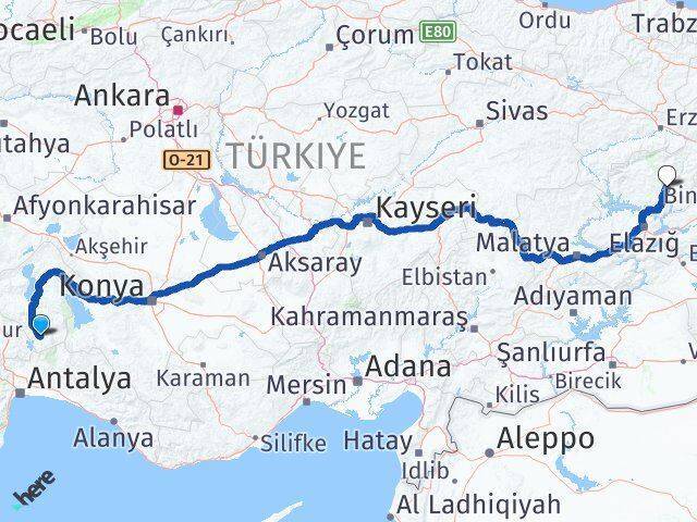 Sütçüler Tunceli Arası Kaç Km - Yol Tarifi