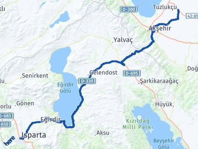 Isparta Tuzlukçu Arası Kaç Km - Yol Tarifi
