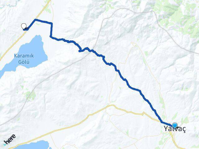 Isparta Yalvaç Devederesi Çay Afyonkarahisar Arası Kaç Km - Yol Haritası