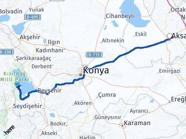 Yenişarbademli Aksaray Arası Kaç Km - Yol Tarifi