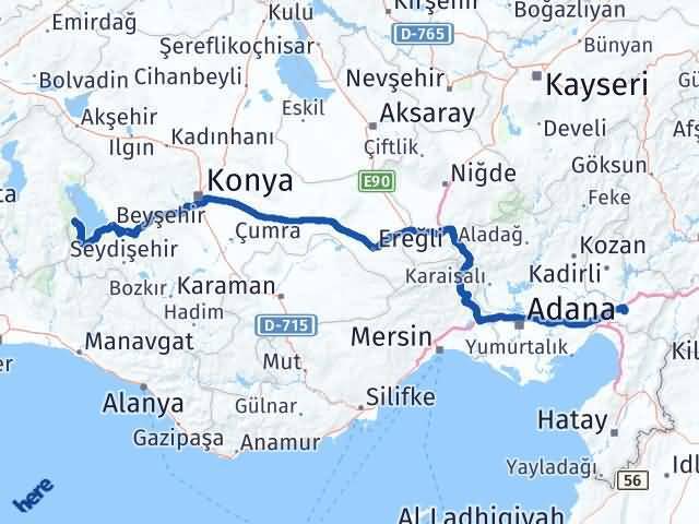 Yenişarbademli Osmaniye Arası Kaç Km - Yol Tarifi