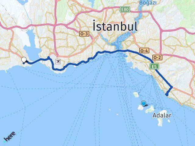 Burgazada Avcılar Arası Kaç Km - Yol Tarifi
