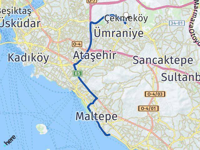 Heybeliada Çekmeköy Arası Kaç Km - Yol Tarifi