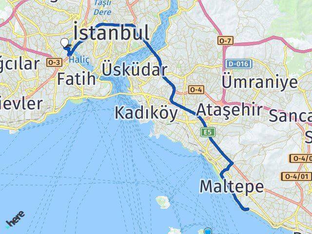 Heybeliada Eyüpsultan Arası Kaç Km - Yol Tarifi