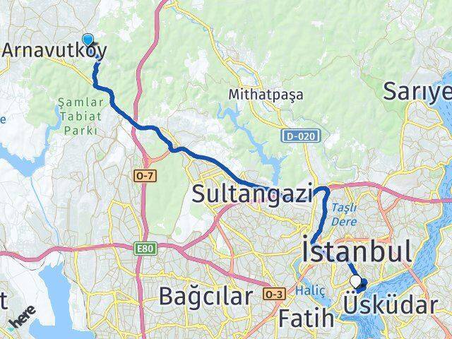 Boğazköy İstiklal Beyoğlu Arası Kaç Km - Yol Tarifi
