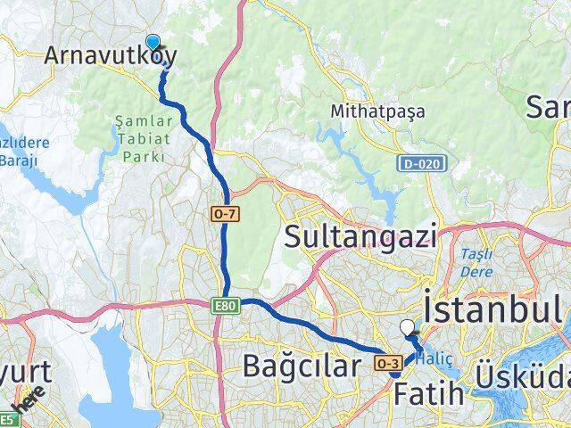 Boğazköy İstiklal Eyüpsultan Arası Kaç Km - Yol Tarifi