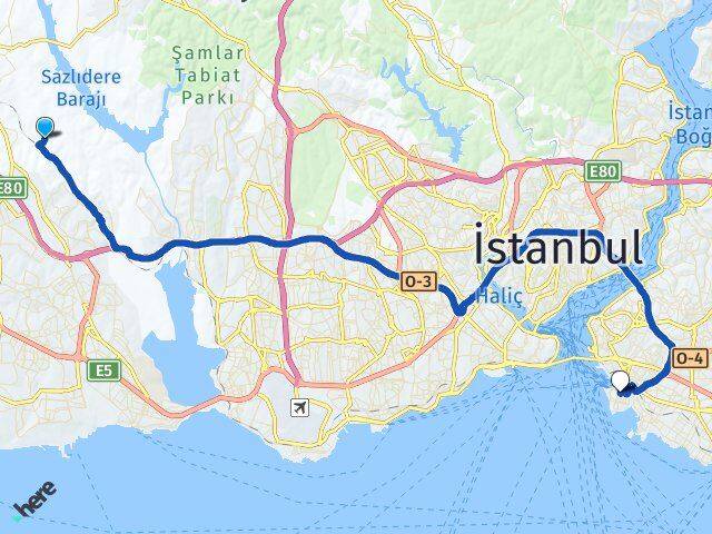 Deliklikaya Kadıköy Arası Kaç Km - Yol Tarifi