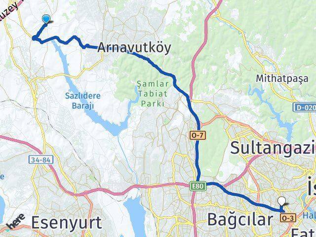 Dursunköy Bayrampaşa Arası Kaç Km - Yol Tarifi