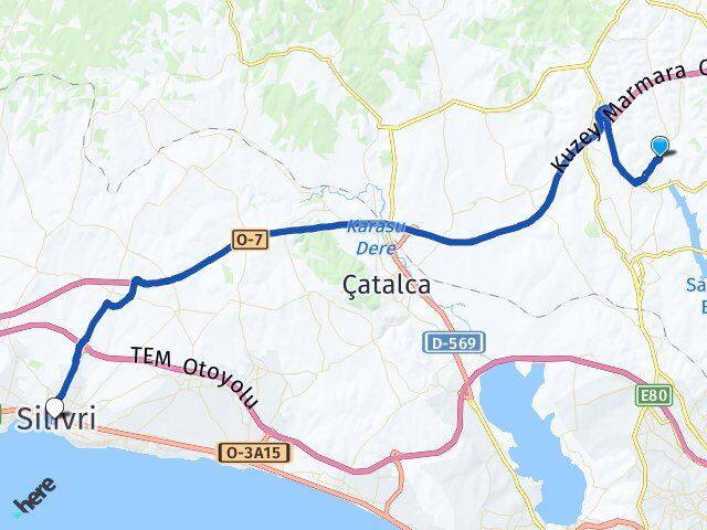 Dursunköy Silivri Arası Kaç Km - Yol Tarifi