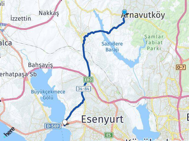Haraççı Büyükçekmece Arası Kaç Km - Yol Tarifi