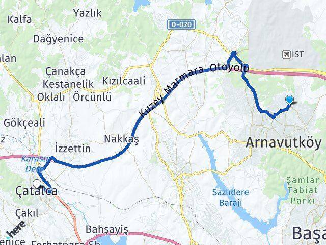İmrahor Çatalca Arası Kaç Km - Yol Tarifi