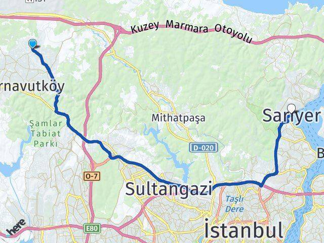 İmrahor Sarıyer Arası Kaç Km - Yol Tarifi