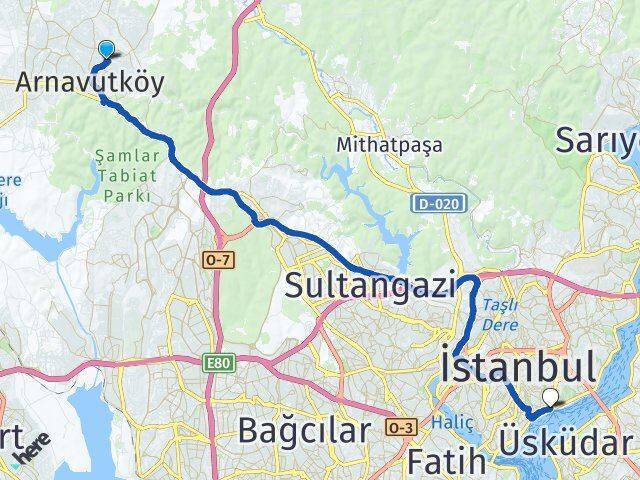 İslambey Beşiktaş Arası Kaç Km - Yol Tarifi