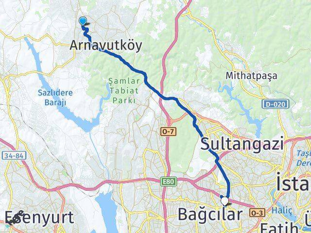 Mehmet Akif Ersoy Esenler Arası Kaç Km - Yol Tarifi