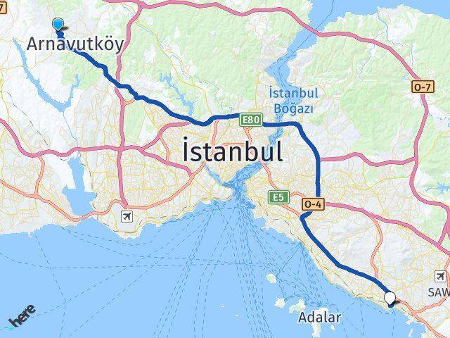 Mehmet Akif Ersoy Pendik Arası Kaç Km - Yol Tarifi