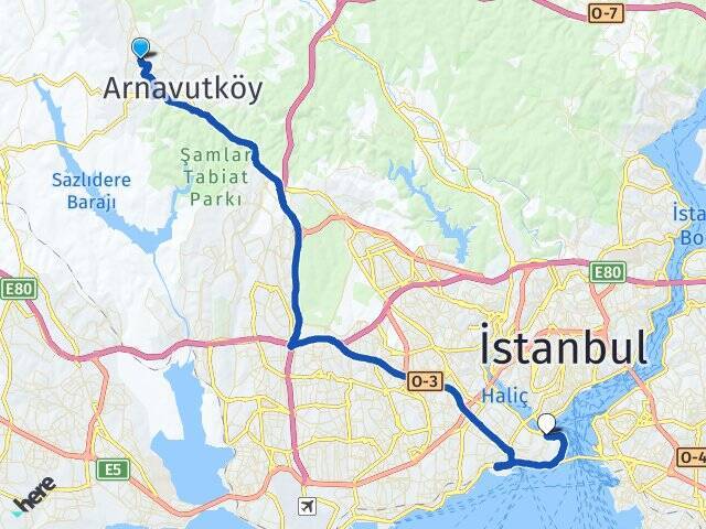 Mehmet Akif Ersoy Sirkeci Harem Vapur İskelesi Arası Kaç Km - Yol Tarifi