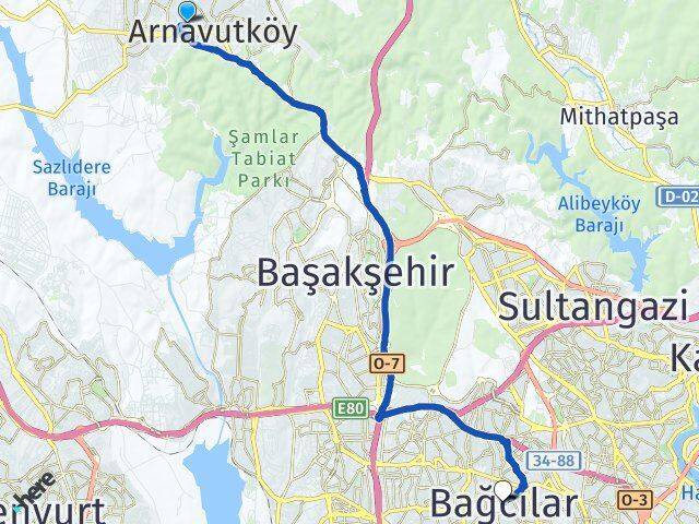 Mustafa Kemal Paşa Bağcılar Arası Kaç Km - Yol Tarifi