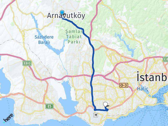 Mustafa Kemal Paşa Bahçelievler Arası Kaç Km - Yol Tarifi