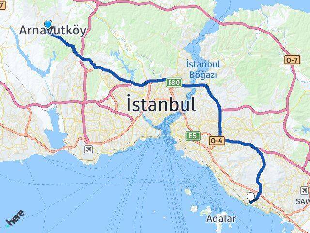 Mustafa Kemal Paşa Kartal Arası Kaç Km - Yol Tarifi