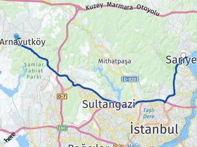 Mustafa Kemal Paşa Sarıyer Arası Kaç Km - Yol Tarifi
