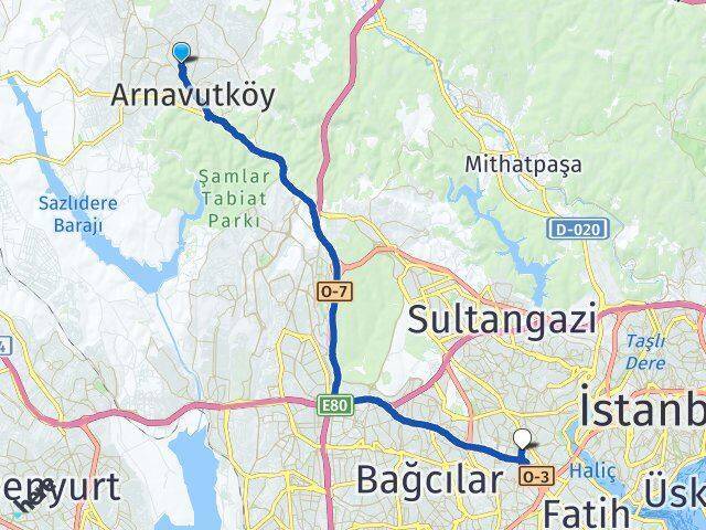 Nenehatun Bayrampaşa Arası Kaç Km - Yol Tarifi