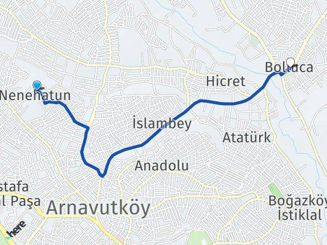 Nenehatun Bolluca Arası Kaç Km - Yol Tarifi