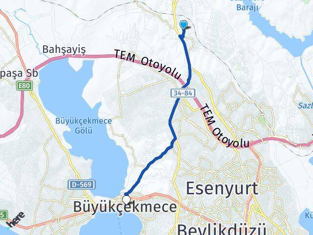 Ömerli Büyükçekmece Arası Kaç Km - Yol Tarifi