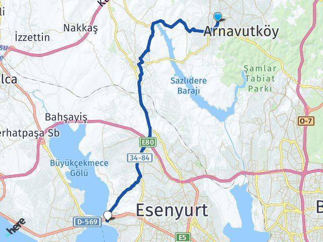 Taşoluk Büyükçekmece Arası Kaç Km - Yol Tarifi